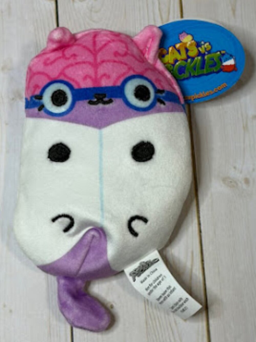 4 for $12 Cats vs Pickles Cerebellum #370 Brain Scientist Cat Plush 4" NWT